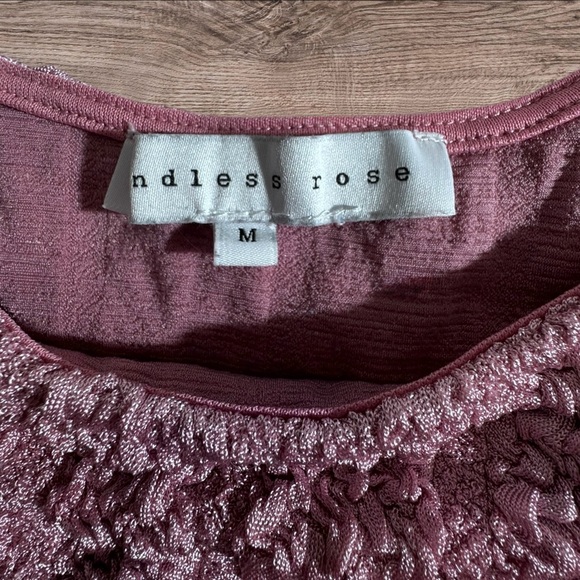 Endless Rose Purple Textured Crop Top - Picture 5 of 5